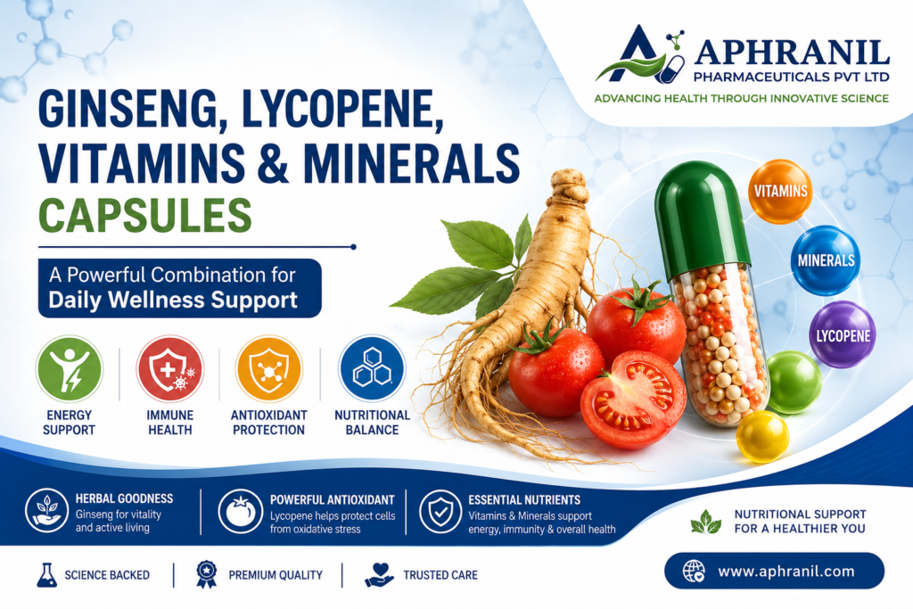 Ginseng, Lycopene, Vitamins & Minerals Capsules: Benefits, Uses, and Importance for Daily Wellness